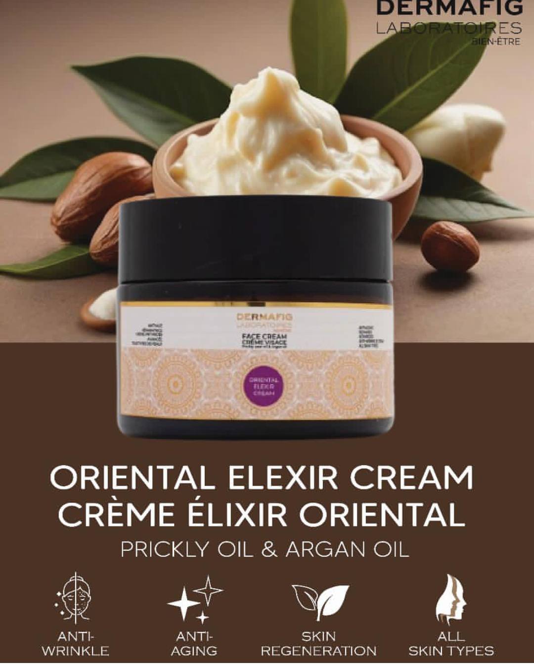 DERMAFIG Face cream Oriental Elexir : Anti aging - Anti wrinkle- Repaire