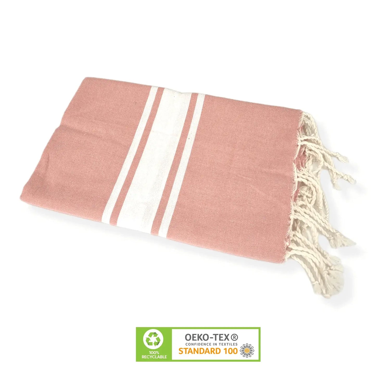 Classic Beach towel  Clear pink