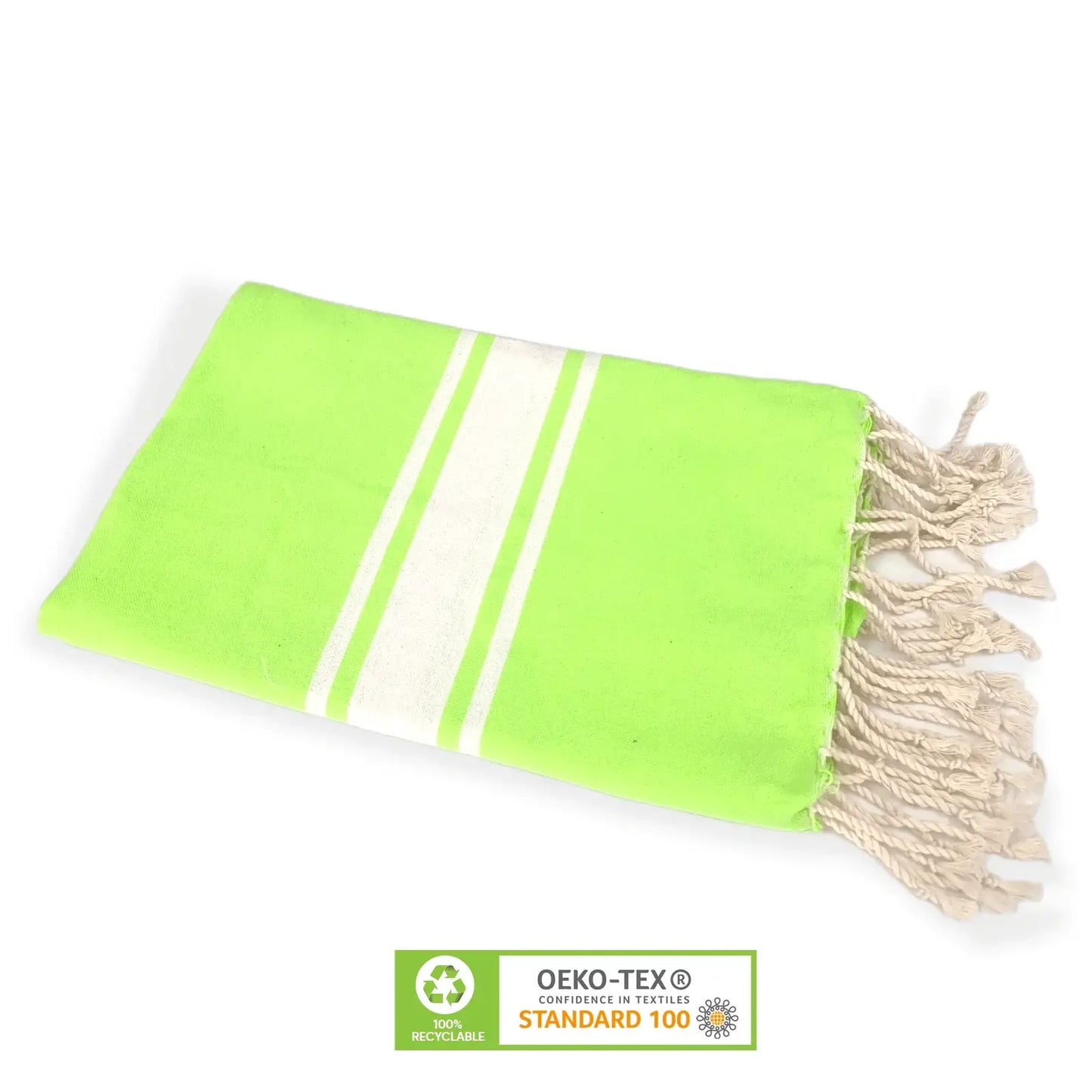 Classic Beach towel Green Fushia