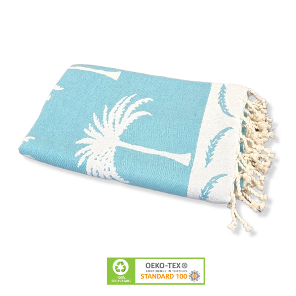 Wavelux Beach Towel Palmier Bluesky