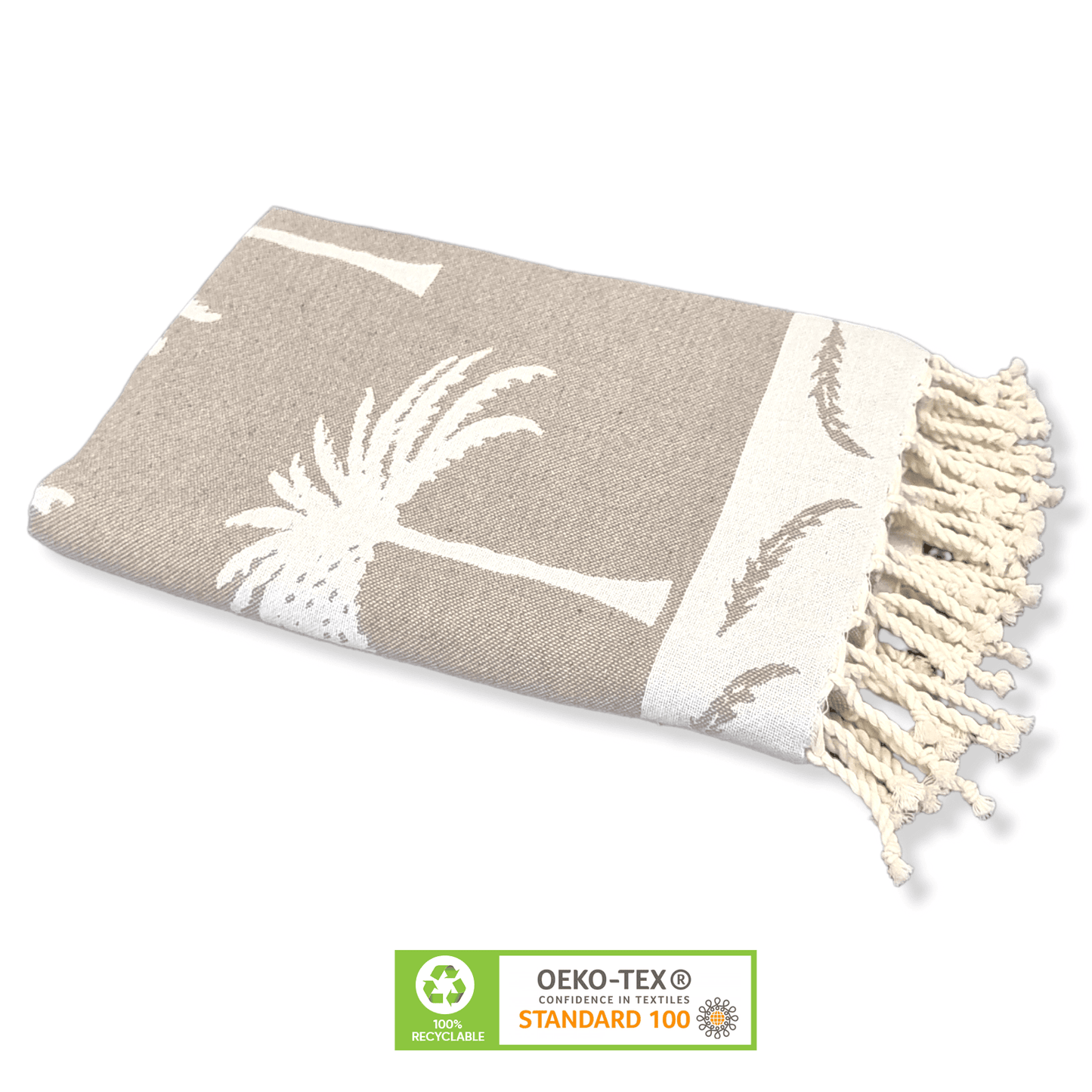 Wavelux Beach Towel Palmier  Beige