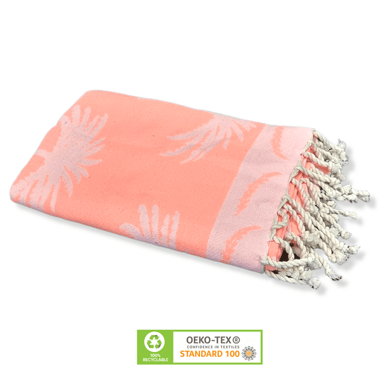 Wavelux Beach Towel Palmier Clear Orange