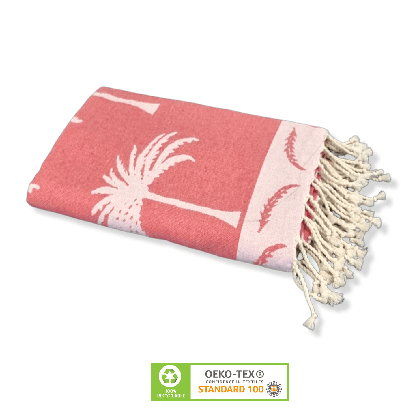 Wavelux Beach Towel Palmier Red