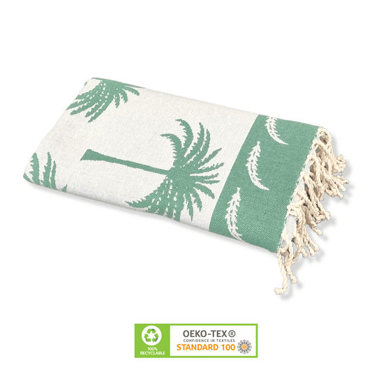 Wavelux Beach Towel Palmier Green