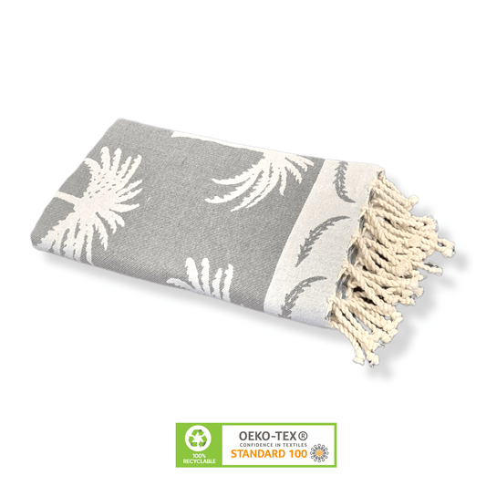 Wavelux Beach Towel Palmier Grey