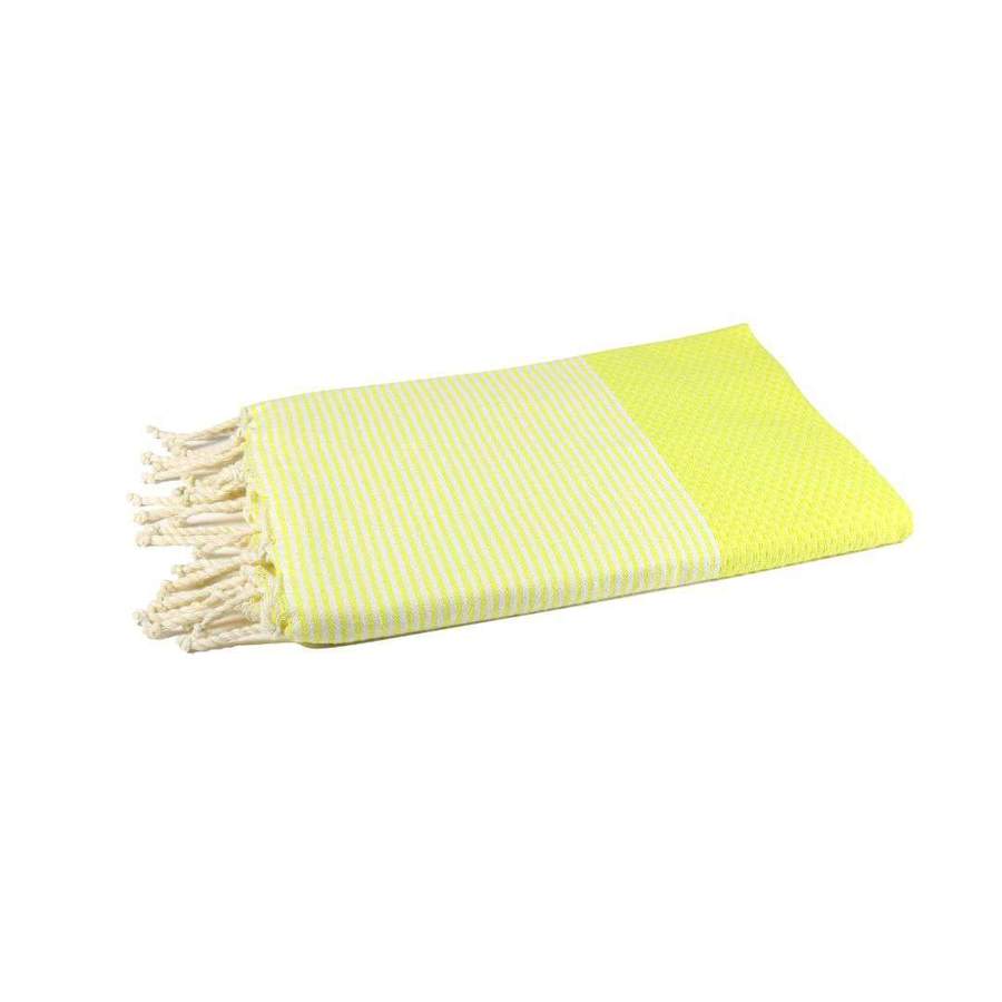 Honeycomb Beach Towel Yellow