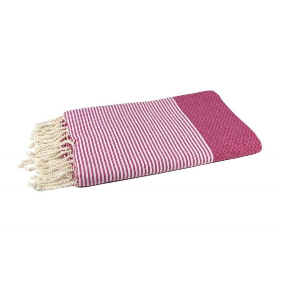 Honeycomb Beach Towel Fushia