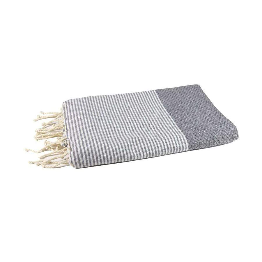 Honeycomb Beach Towel Violet Dark Grey