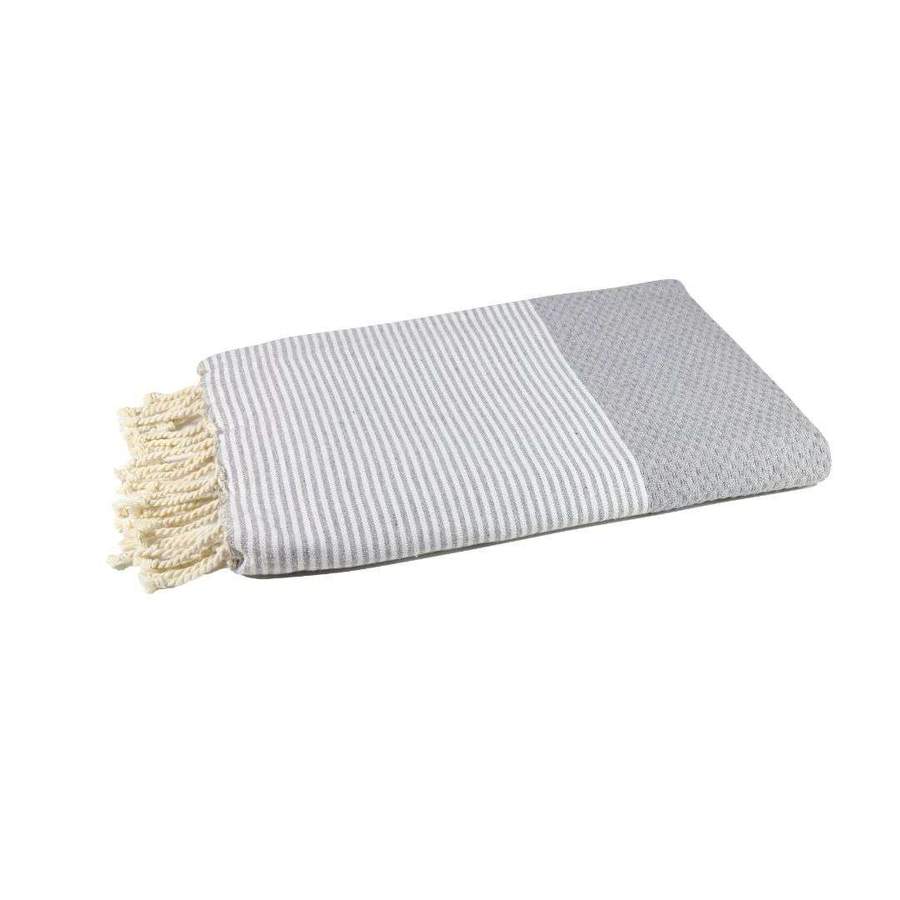 Honeycomb Beach Towel Grey