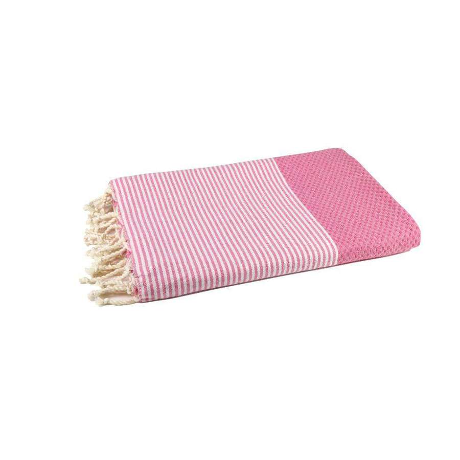 Honeycomb Beach Towel Violet Dark Pink