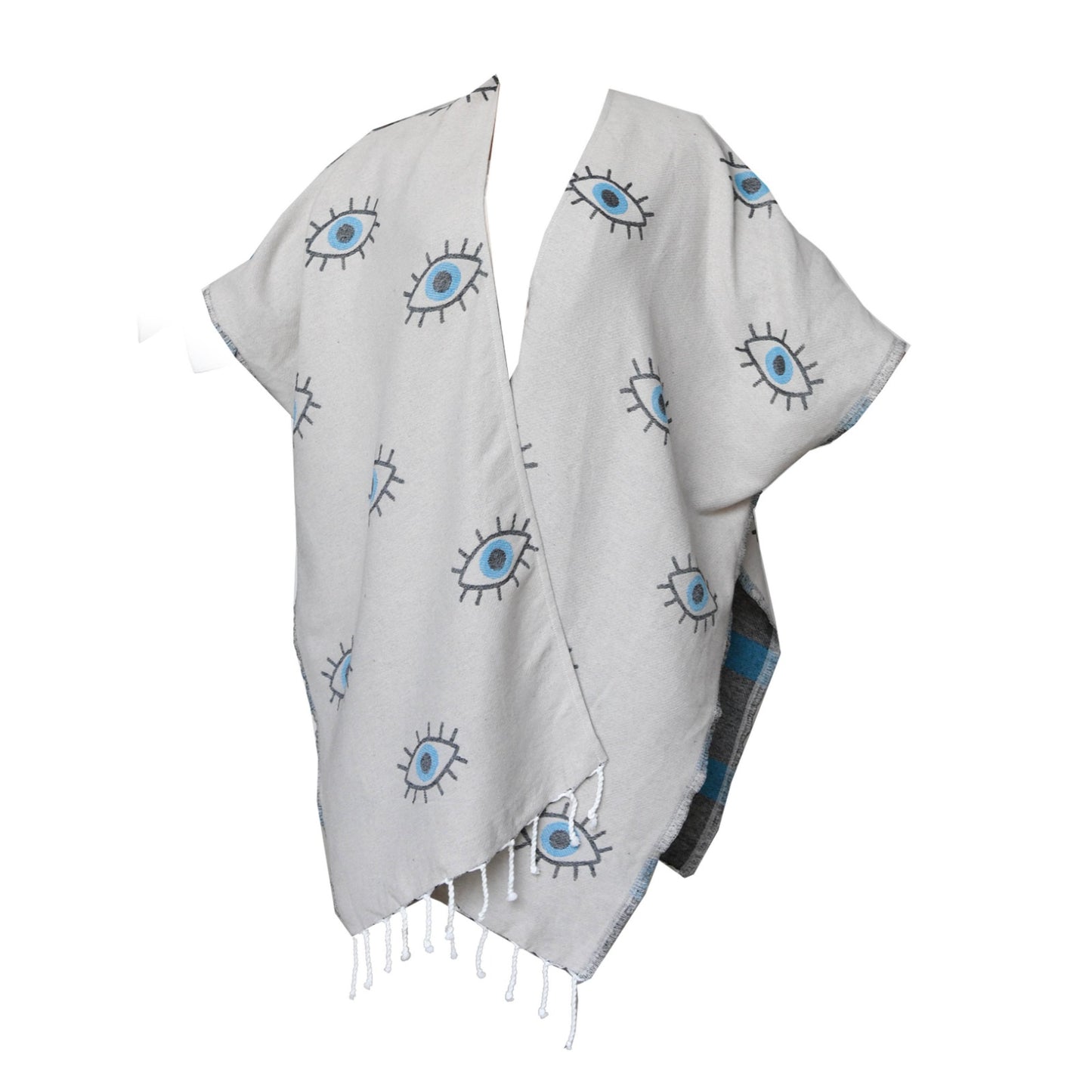 Ocean Breeze Cover-Ups Wavelux Poncho Eye