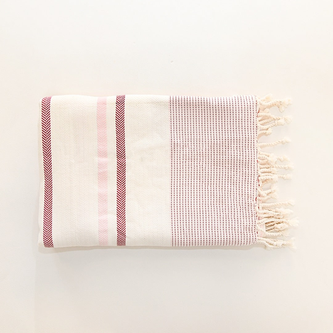 Wavelux Beach Towel Red Pink