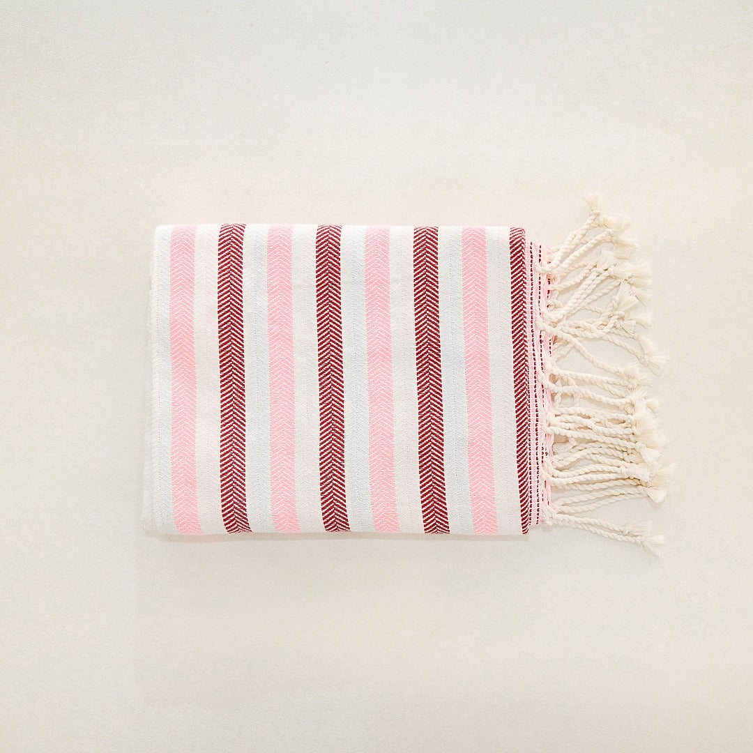 Wavelux Beach Towel Red Pink