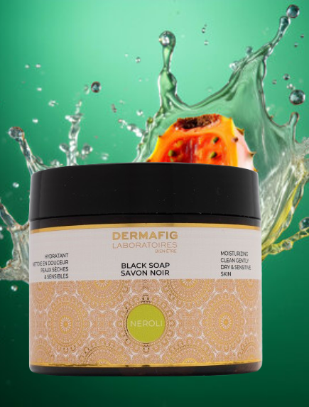 DERMAFIG Black Soap Neroli : Moisturizing - Clean gently