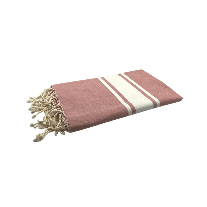 Classic Beach towel  Pink Brown