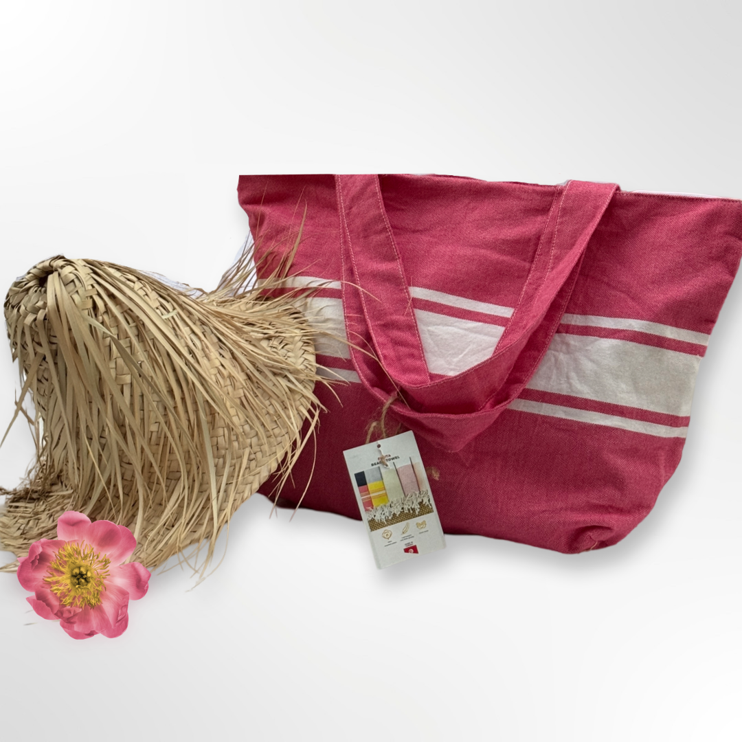 Surfside Beach Bag Bizerte set : 1 beach towel, 1 beach bag and 1 accessories bag