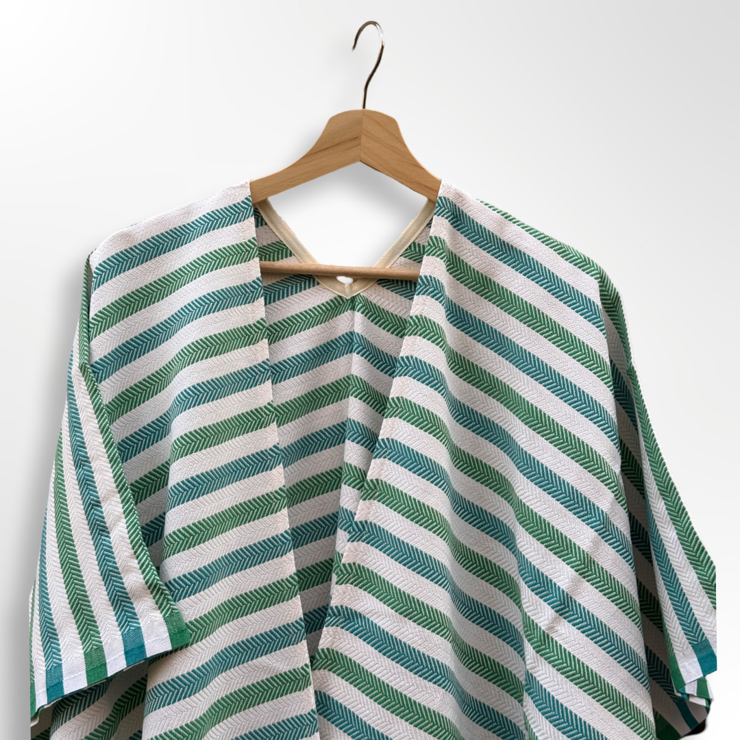 Ocean Breeze Cover-Ups Wavelux Poncho Green