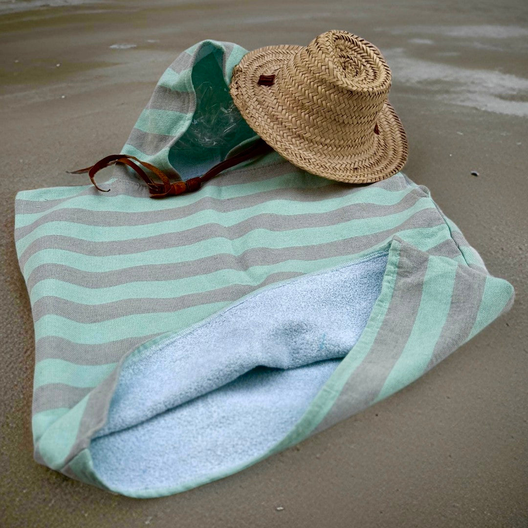 Kids Ocean Breeze Cover-Ups  Green Grey  + Beach Bag