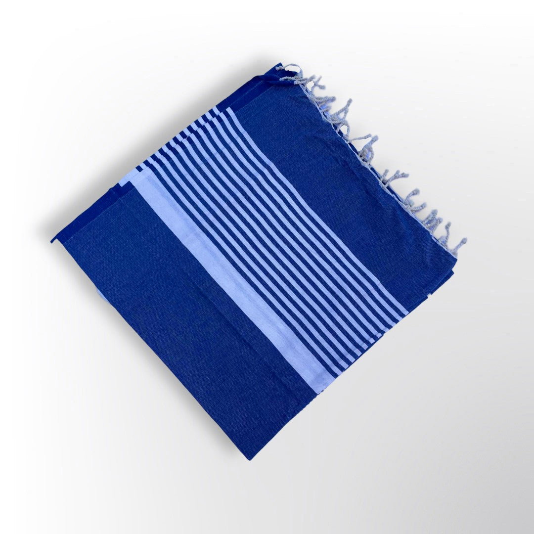 The Line Beach towel Dark Blue