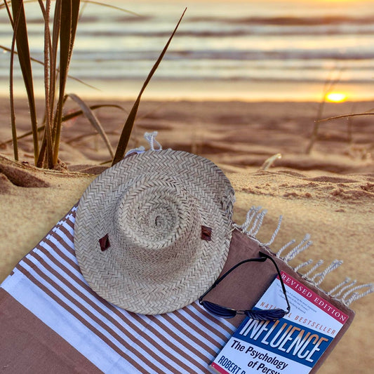 The Line Beach towel  Brown