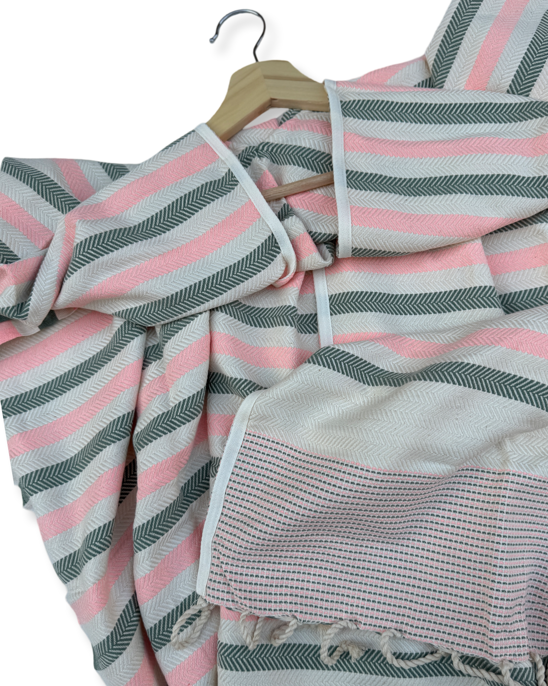 Ocean Breeze Cover-Ups Wavelux Poncho Light Pink Grey