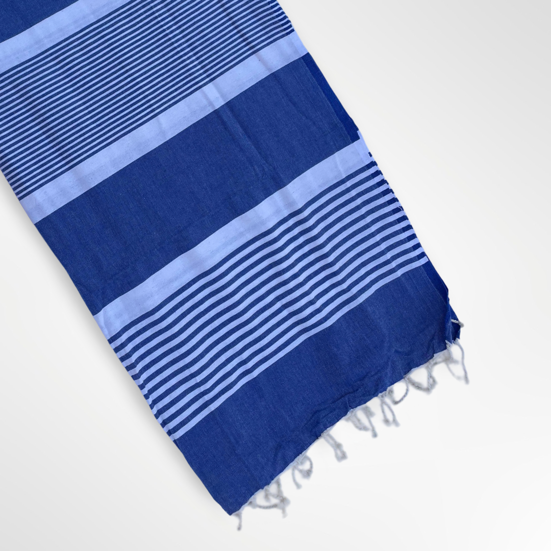 The Line Beach towel Dark Blue