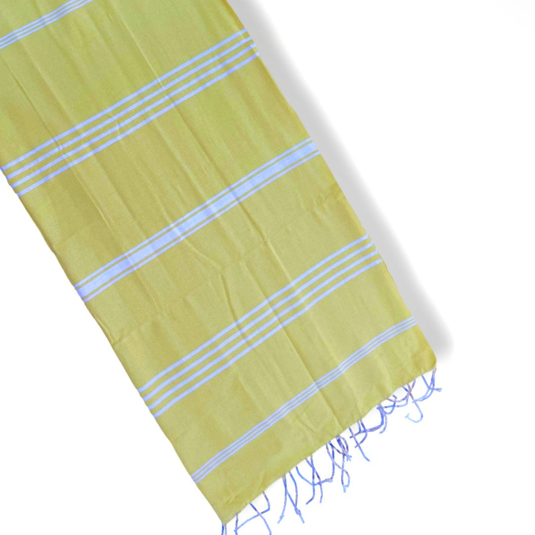 The Line Beach towel  Yellow