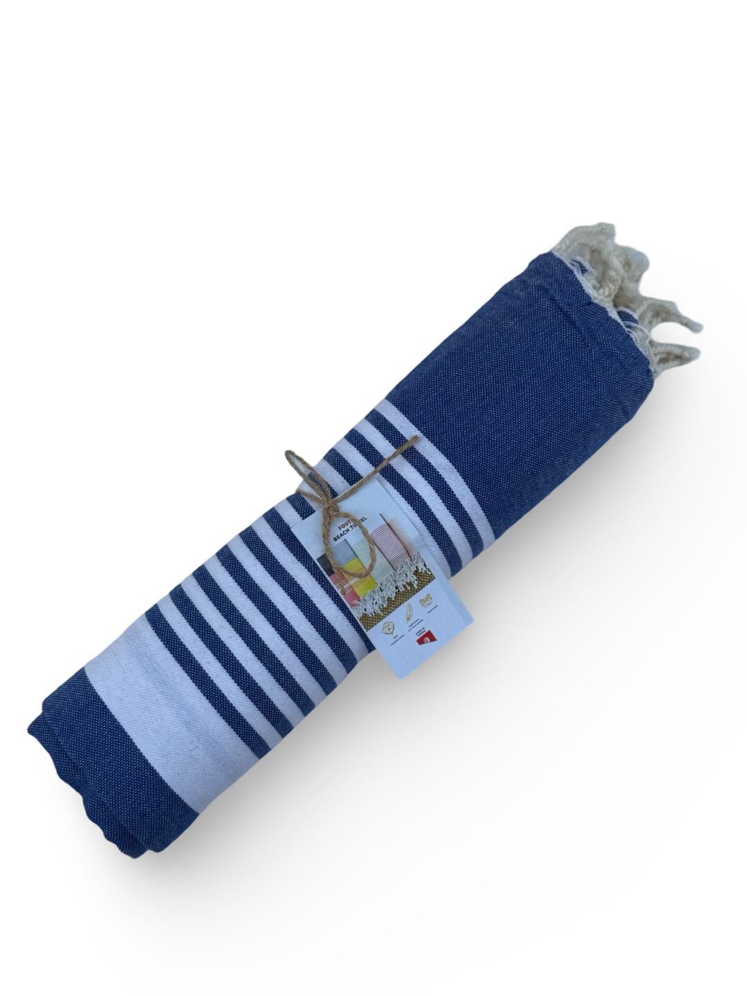 The Line Beach towel Dark Blue